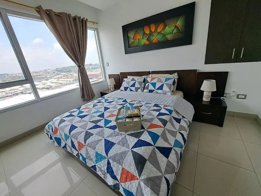 شقة Esmeralda Suite Con Vista Ciudad/Piscina/Gym/Parqueo جواياكيل
